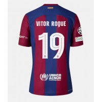 Dres Barcelona Vitor Roque #19 Domaci za Žensko 2023-24 Kratak Rukav